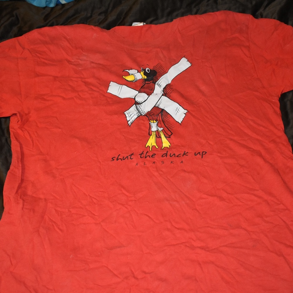 Shut the duck up tee mens